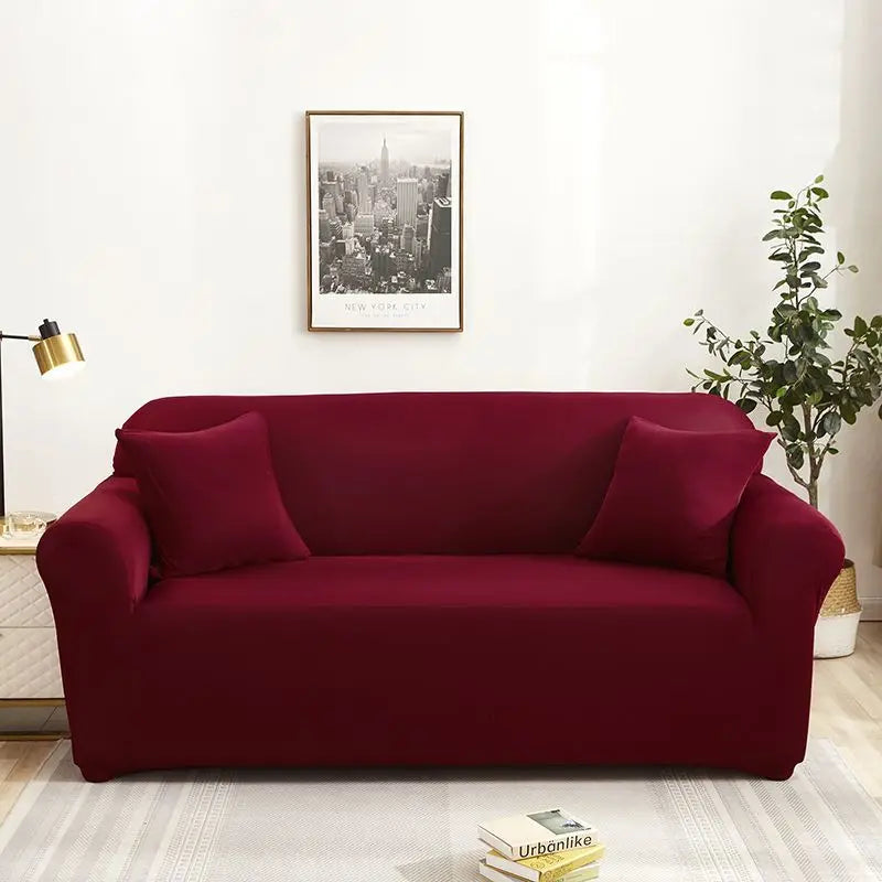 New All-season L-shape Non-slip Elastic Sofa Cover With Patterns, 360 Degree Coverage 1/2/3/4 Seat Sofa Cushion for Living Room