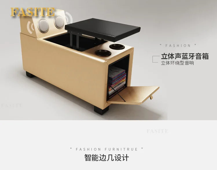 Living Room Sofa set furniture real genuine cow leather sofas bluetooth puff asiento muebles de sala canape L shape sofa cama