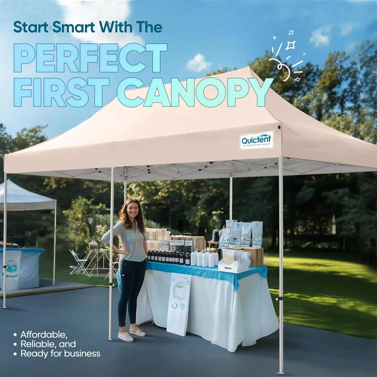 10x20 Heavy Duty Pop up Canopy Tent, Commercial Grade Instant Shelter with Wheeled Bag for Outdoor, Parties,, Customized