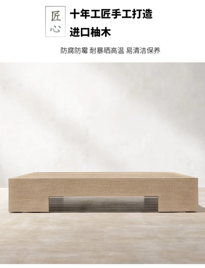 Customizable outdoor teak sofa patio rattan chair