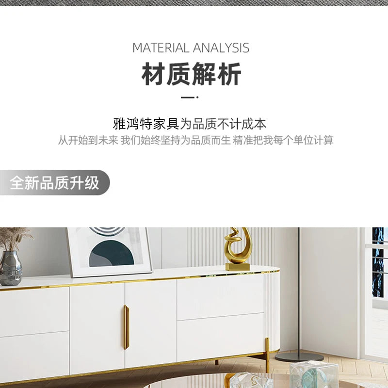 D178 Y Coffee Table Modern Living Room Size round Combination Rounded Corner Paint Metal Complete Set Stone Plate round Coffee T
