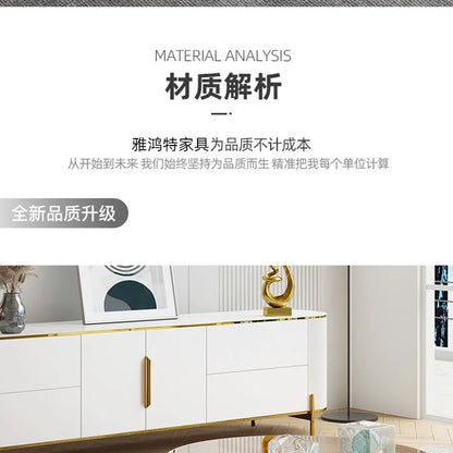 D178 Y Coffee Table Modern Living Room Size round Combination Rounded Corner Paint Metal Complete Set Stone Plate round Coffee T