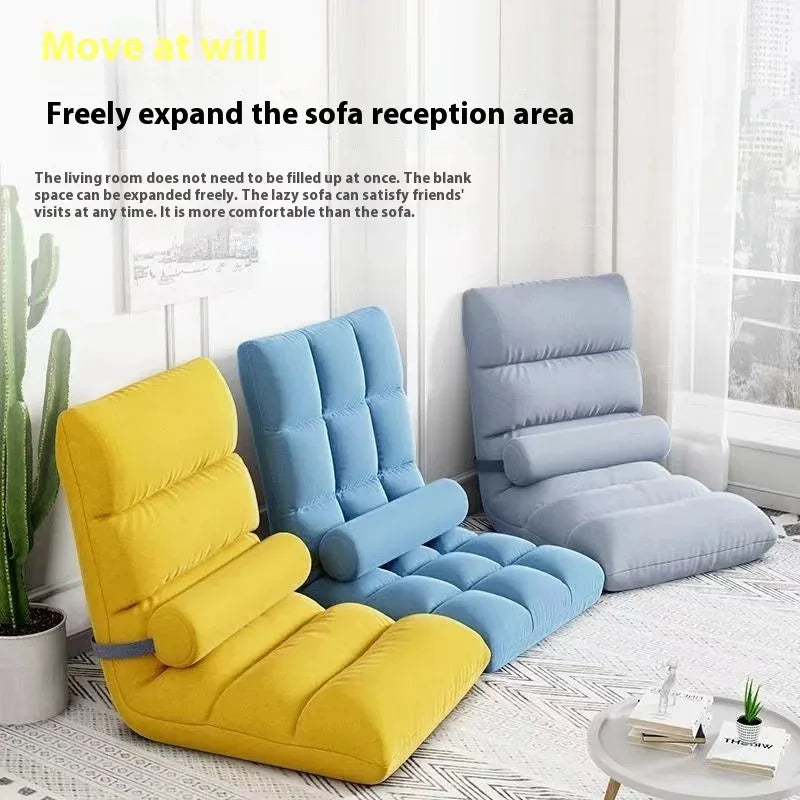 Folding Backrest Chair, Lazy Sofa, Bedroom, Dormitory, Single Seat Cushion, Bed Backrest, Bay Window, Balcony Tatami