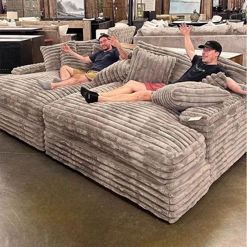 Modern Minimalist Vacuum Compression Sofa High-Quality Corduroy Home Film and Television Floor Leisure Sofa Chair
