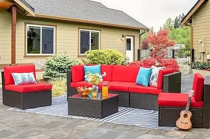 Patio Furniture Set Outdoor Conversation Set Sofa Garden
