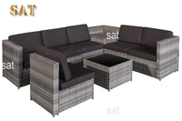 Hot SalesFactory Price Wicker Rattan Indoor/Outdoor Furniture Garden Sofa Set 8 PCS Wholesale Suppliers