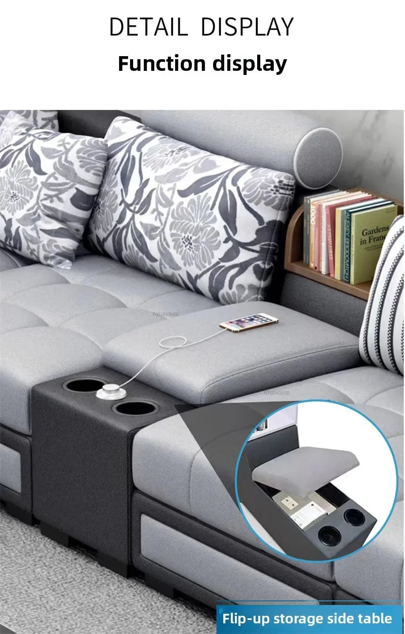Nordic Fabric Living Room Sofas Combination Modern Apartment Single Sofas for Living Room Furniture Creative Corner Sofa v