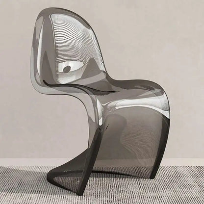 Nordic Plastic Dining Chairs Transparent Lazy Designer Ergonomic Dining Chairs Accent Desk Minimalist Muebles Acrylic Furniture