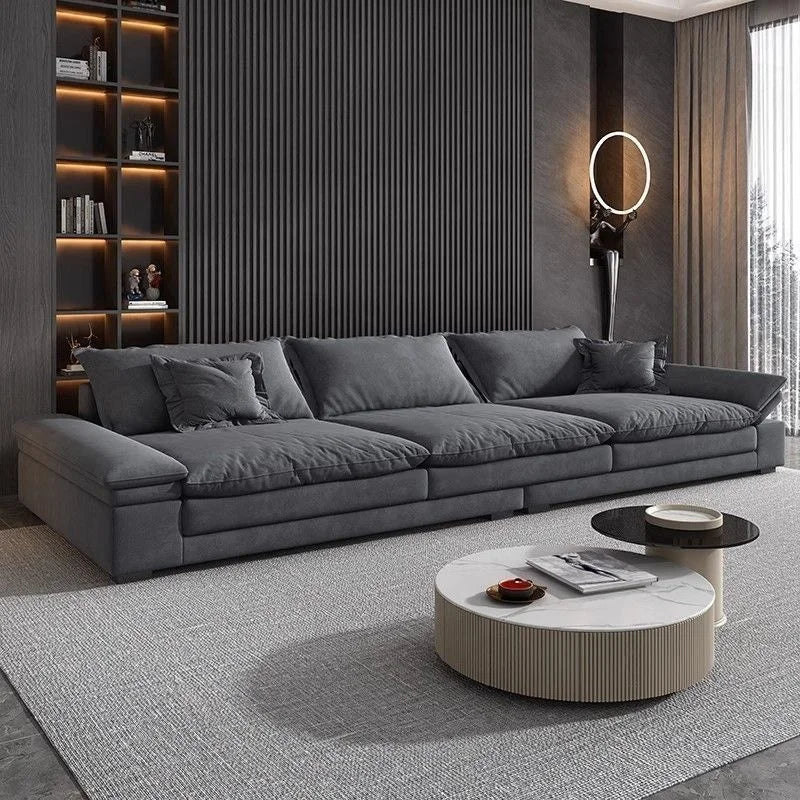&S Comfy Modern Rectangular Sectional Sofa with Pillows Deep Seat Extra Large Couches Over Size Corner Sofa Living Room Sofas*