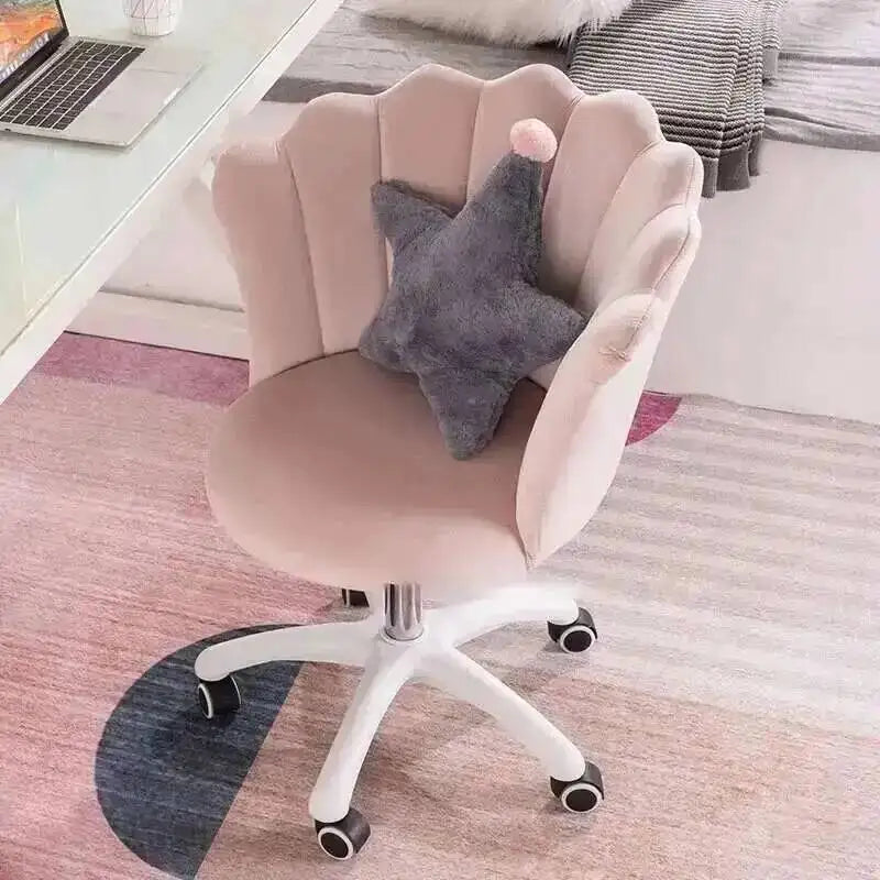 for Velvet Office Chair for Company Rotatable Soft Backrest Chair with Wheels Simple Creative Office Chairs E-sports Room