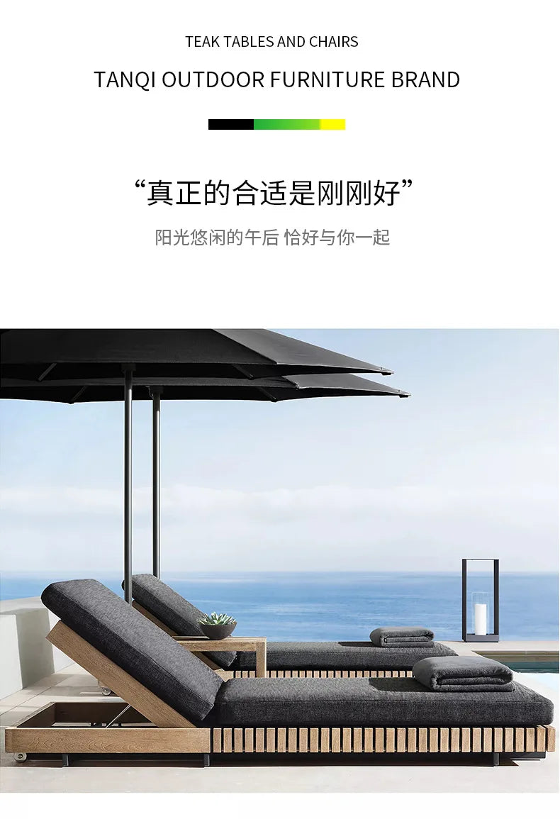 Nordic, outdoor, sofa, hotel, coffee table, outdoor, open-air, villa, solid wood, sofa, combination, courtyard, furniture