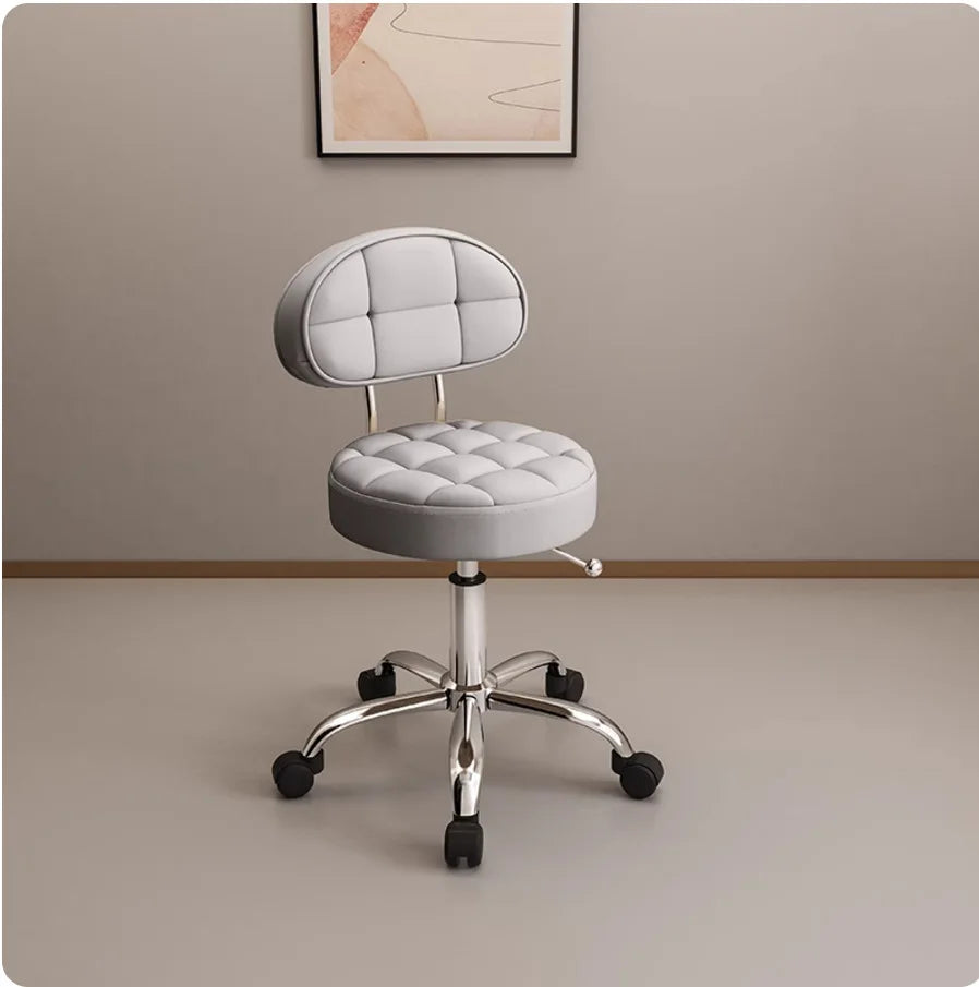 Big work stool hair cutting chair rotating lifting round stool pulley hair salon special beauty stool