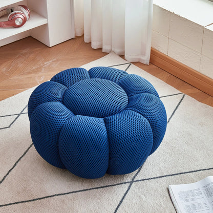 Modern Pumpkin Chair Luxury Bubble Sofa Single Lounge Seat Lazy Recliner for Bedroom Balcony Living Room Aesthetic Accent