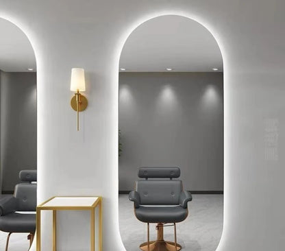 Beauty Barber Shop Mirror Frameless Barber Shop Internet celebrity hair salon