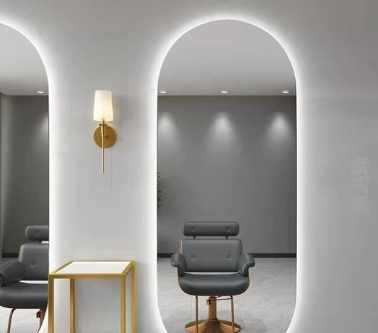 Beauty Barber Shop Mirror Frameless Barber Shop Internet celebrity hair salon
