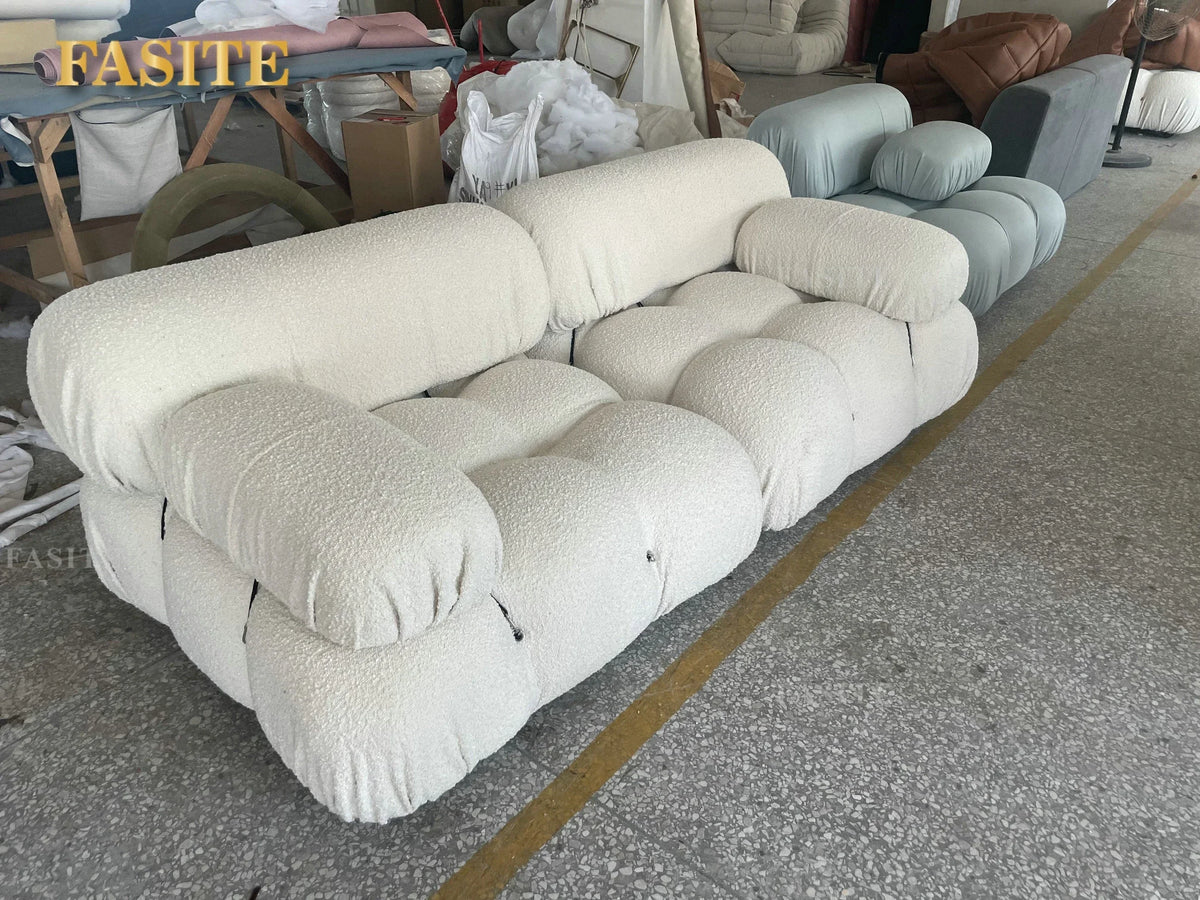 Living Room Furniture Sectional Boucle Sofa Couch Recliner Modern Mario Bellini Sofa Set modular sofa