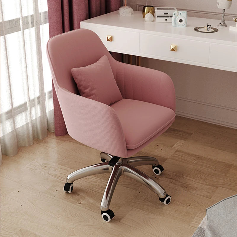 Lift Swivel Office Chairs Bedroom Home Armrest Backrest Leisure Computer Chair Student Dormitory Comfortable Learning Desk Chair