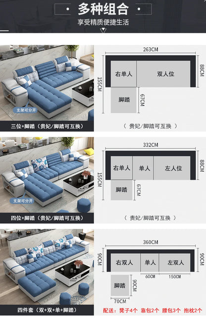 Living Room Minimalist Sofa Sectional Luxury Modern Home Sofa Lazy Comfortable Canape Salon De Luxe Furniture Accessories