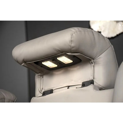 Furniture Smart Home Electric Power Recliner Genuine Leather VIP Home Theater Sofa For Bedroom & Living Room USB LED Cool Cup