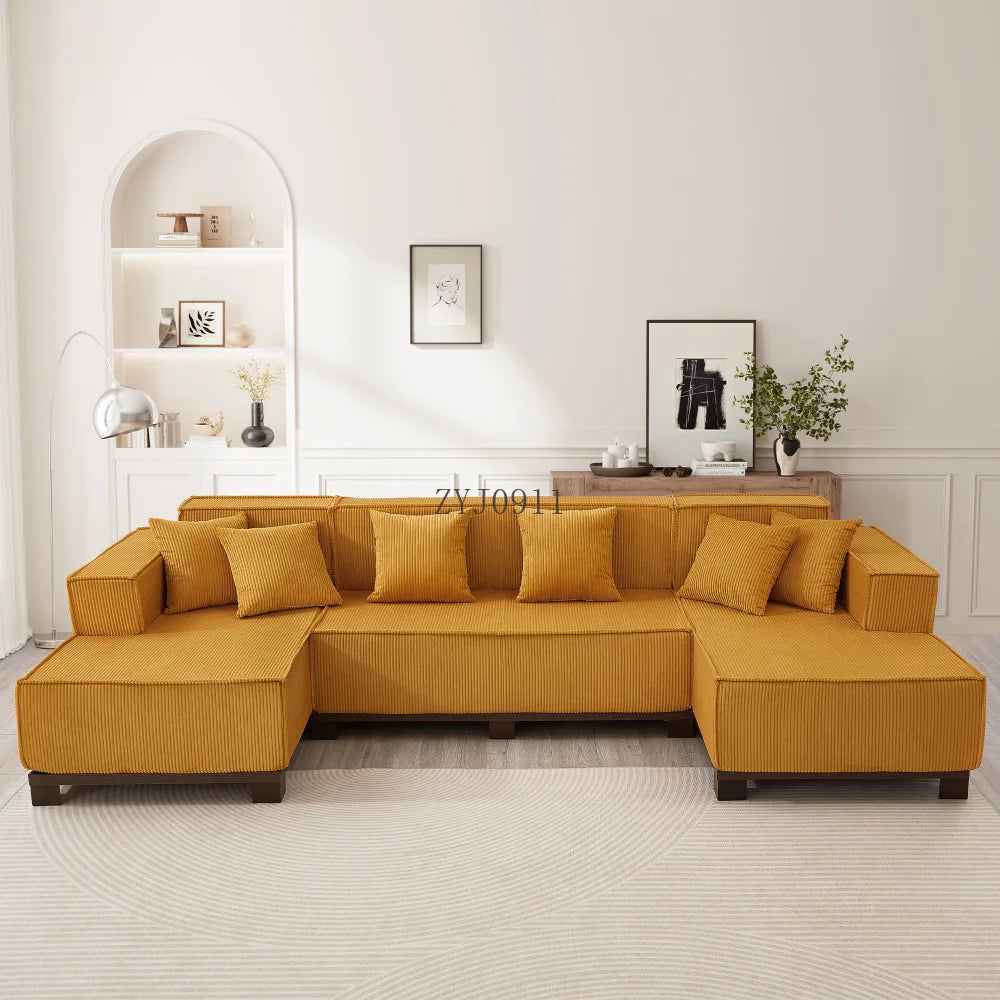 Modern U-Shaped Sectional Sofa 130