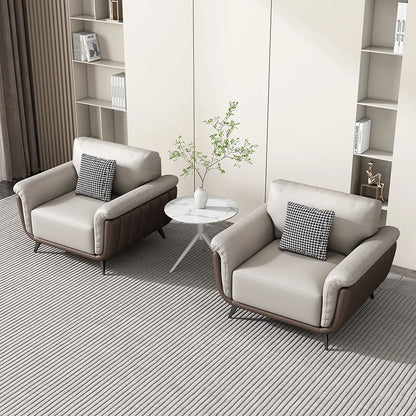 Luxury Office Sofa with Coffee Table Set Office Room Furniture Synthetic Leather Sofa Modular Modern