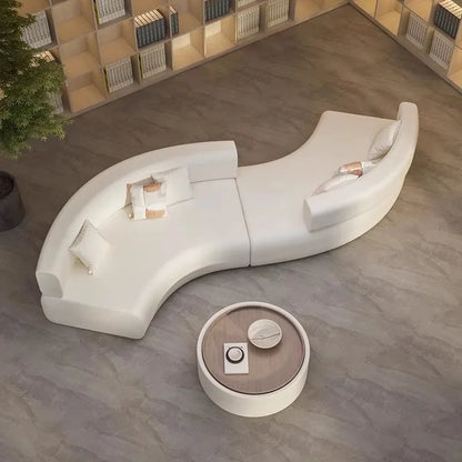 Modern curved special-shaped sofa double-sided S-shaped sofa creative lobby reception hotel