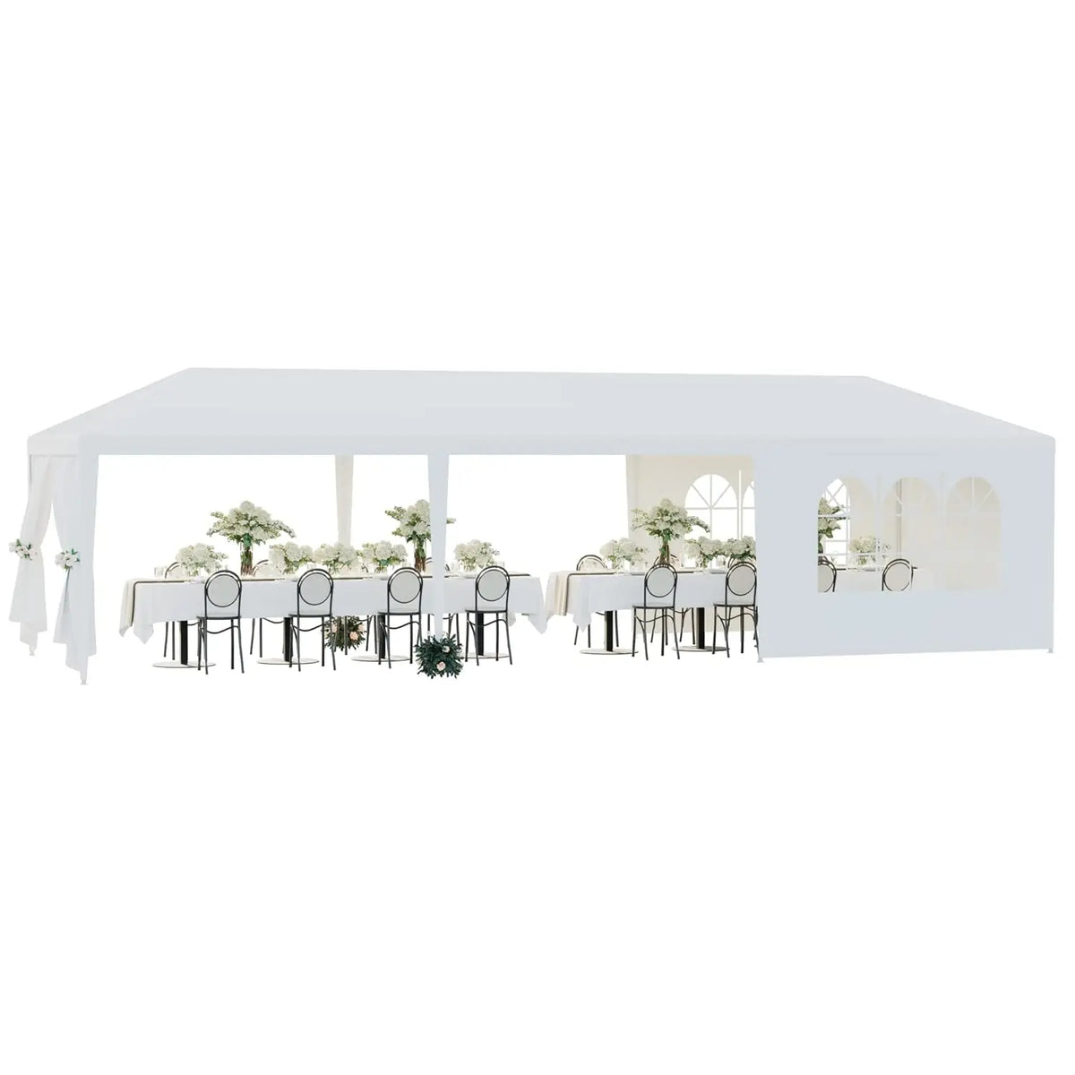 10x30 Party Tent Outdoor Canopy Tents for Parties with 8 Removable Sidewalls Heavy Duty Waterproof Gazebo Shelter, Customized