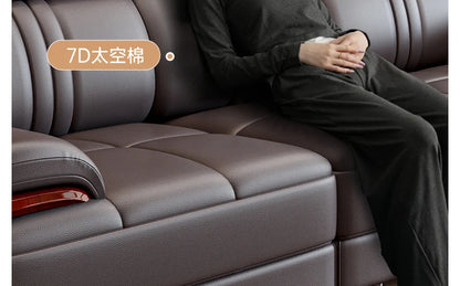 Nordic Genuine Leather Sofas Luxury Armchairs Cinema Comfortable Sofas Living Room Design Fauteuils Salon Home Furniture