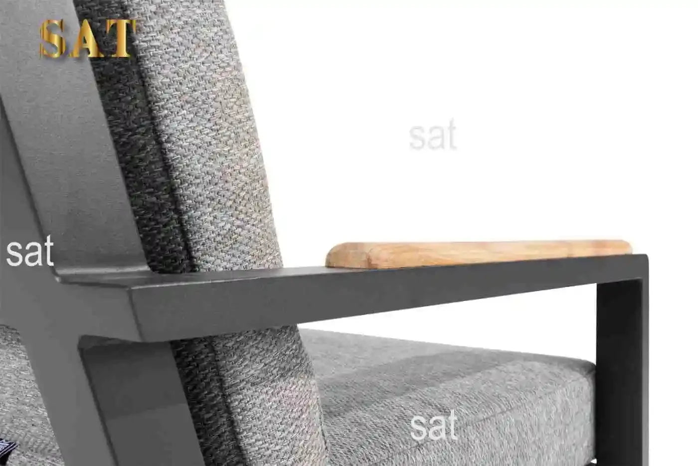 -Hotel Aluminium Dining Set Outdoor Rope Chairs Furniture Patio Metal Table And Chairs Garden Luxury Teak Wood Dining Table