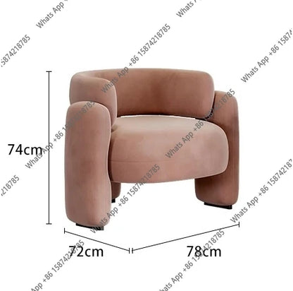 Z Lazy sofa, leisure chair, living room negotiation, a few tables and chairs combination, simple single sofa chair