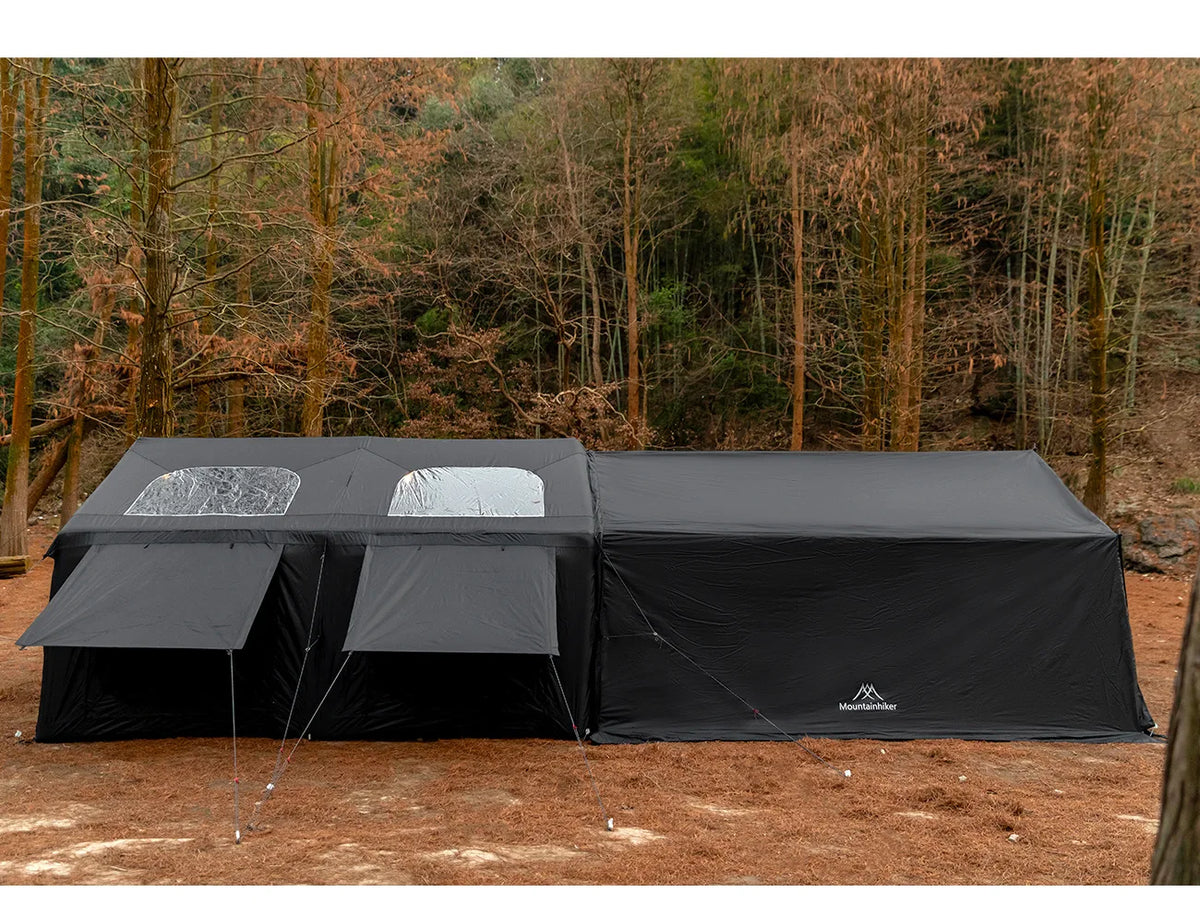Mountainhiker 13.6㎡ Large Inflatable Tent Outdoor Camping 8-10 Person Tent Rainproof Family Awning Beach Quick Open Fishing Park