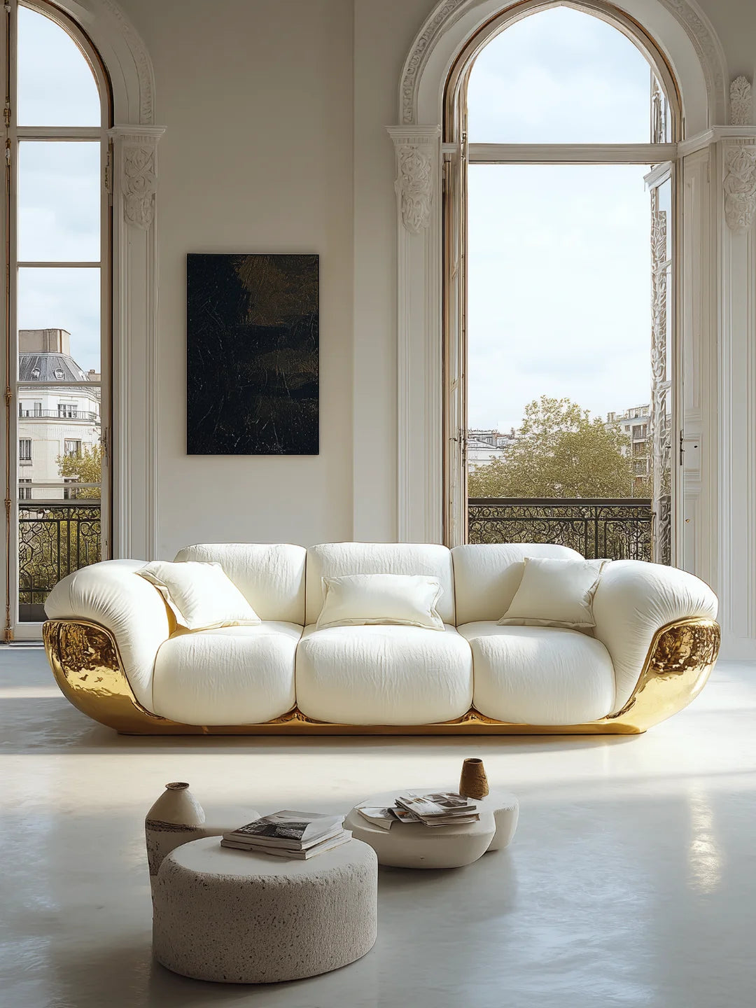 High quality sofa villa living room furniture four-person sofa