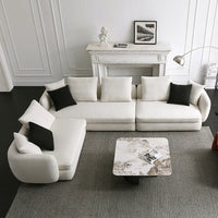 Italian Minimalist Fabric Sofa Detachable and Washable Living Room Modern Minimalist Combination Small Apartment High profile