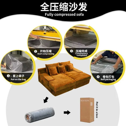 Simple sofa lazy wind concubine lazy small apartment living room leisure bedroom balcony vacuum furniture compression