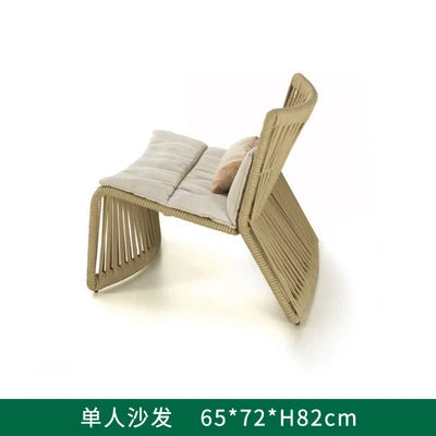 Outdoor sofa, courtyard, rattan woven outdoor swimming pool, homestay furniture, leisure combination, outdoor rattan chair