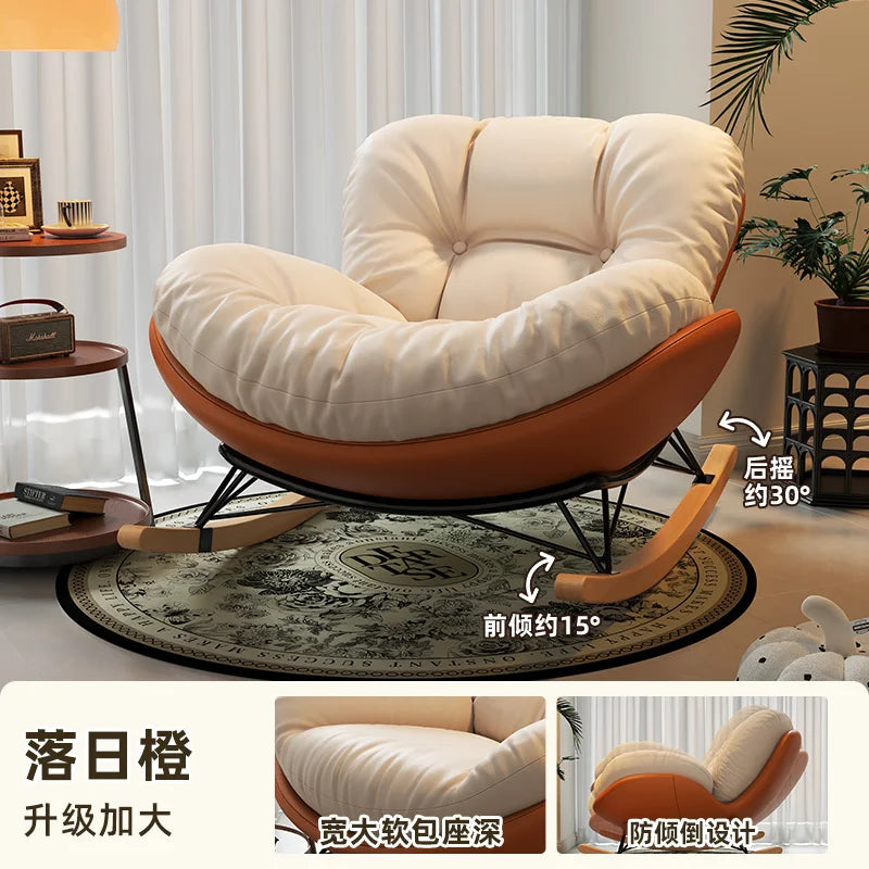 Unique Arm Chairs Rocking Lounge Salon Bedroom Lazy Relax Modern Reading Living Room Chairs Lounge Fauteuil Trendy Furniture