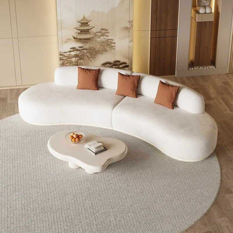 Cream Wind Aesthetics Sofas Lounge Luxury Gaming Lazy Nordic Modern Sofas Romantic Comfortable Adult Divano Balcony Furniture