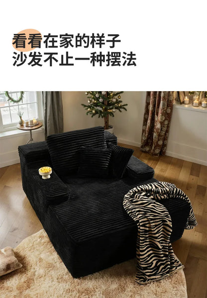 Compression sofa single/triple corduroy vacuum sponge