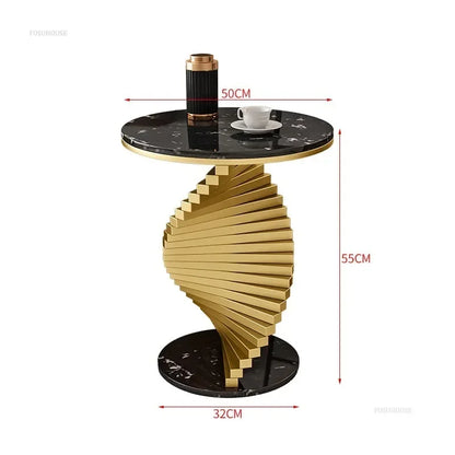 Nordic Leisure Bedroom Side Table Modern Marble Coffee Table for Living Room Furniture Nordic Designer Tables