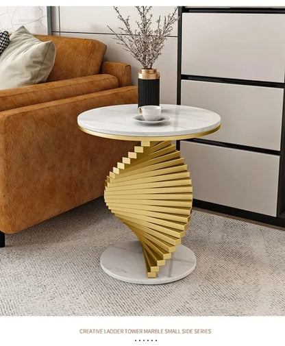 Nordic Leisure Bedroom Side Table Modern Marble Coffee Table for Living Room Furniture Nordic Designer Tables