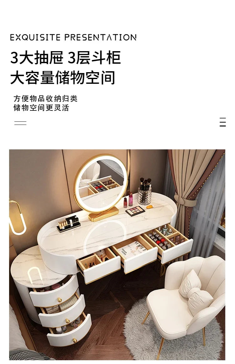 Vanity Table Stand Makeup Vanity Table Girls White Bedroom Desk Vanity Table Drawers Storage Coiffeuse De Chambre Home Furniture