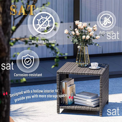Hot SalesDygj Modern Design Outdoor Patio Furniture Durable & Comfortable Wicker Rattan Sofa Set & Garden Chair For Courtyard &