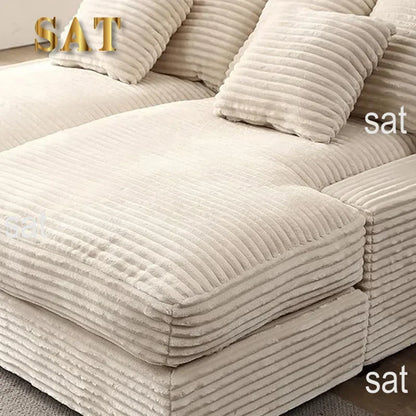 -Kingsoft 2025 Modern Compression Sofa Bed Box Popular Corduroy Design Apartment Loft Living Room Manufacturing