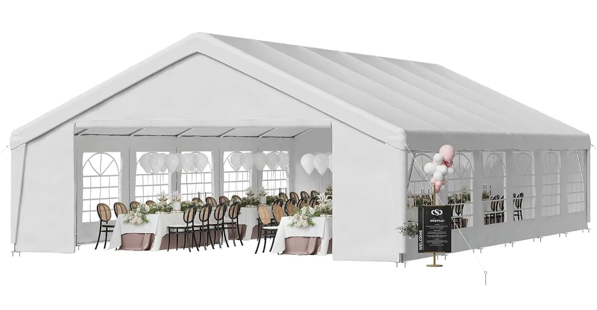 20x40 Heavy-Duty Party Tent Commercial Canopy with Removable Sidewalls, Waterproof Wedding Event Tent for Outdoor,, Customized