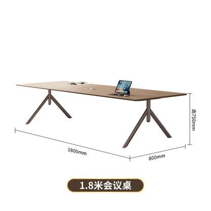 Conference Table Simple Modern Meeting Office Rectangular Business Negotiation Environmental Protection Large And Small Conferen