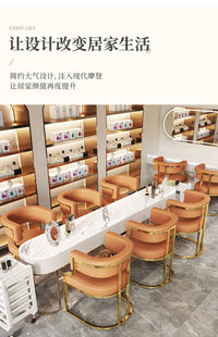 Premium Mahjong Sofa Chair - Multi-Functional Seating for Reception, Negotiation and Nail Art in Small Apartments