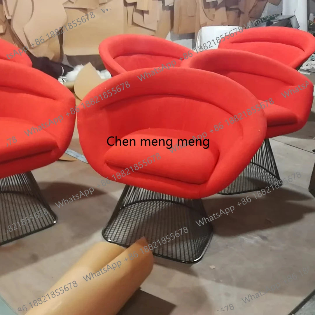 New Design Dining Chair Furniture Stainless Steel With Chrome Legs Fabric Lounge Chair Upholstered Restaurant Chairs