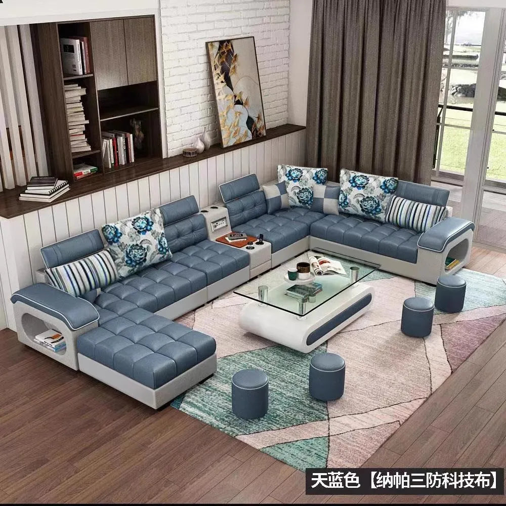 Luxury Minimalist Sofa Multifonction Sectional Storage Massage Sofa Modern Living Room Muebles Para El Hogar Home Furniture