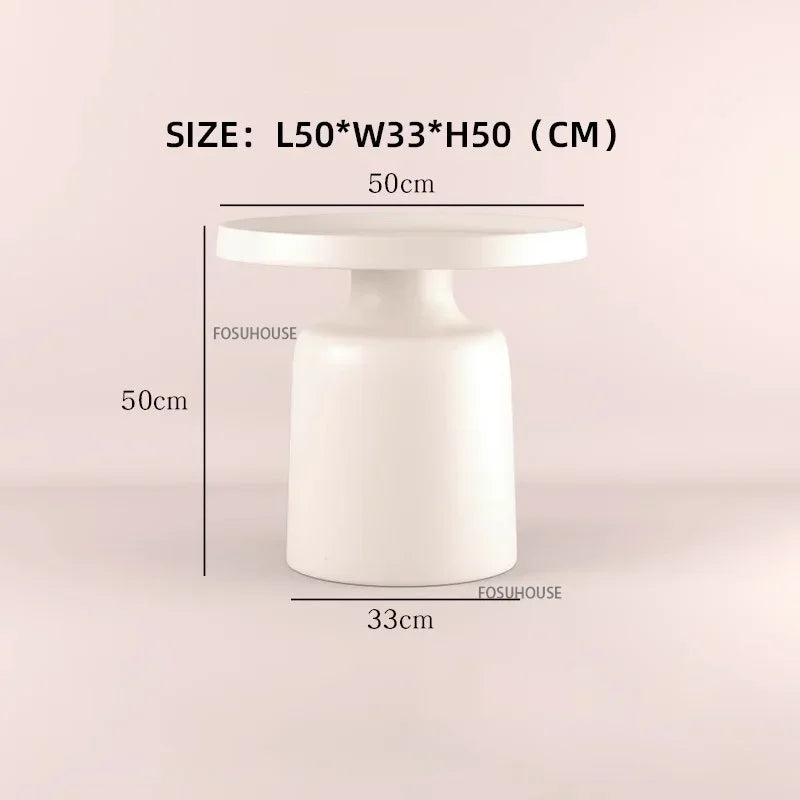 Nordic Living Room Center Table Circular Coffee Tables Modern Side Tea Table Portable Simple Bedroom Nightstand Home Furniture B