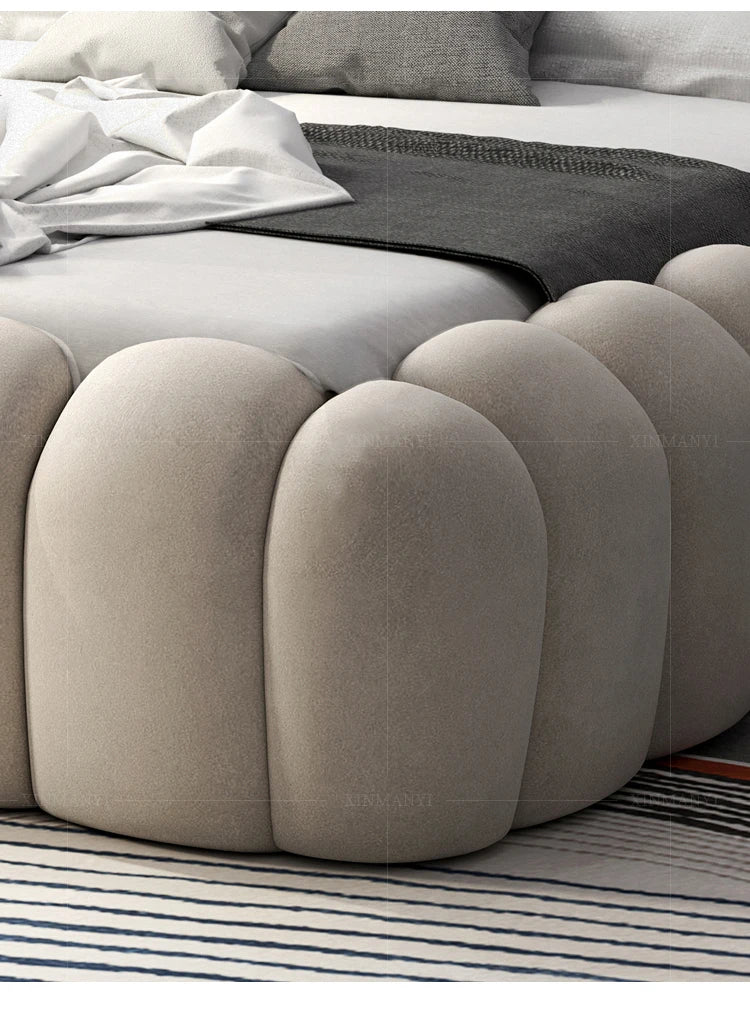 Luxury Double Bed Modern Floor Design Wooden Space Saving Japanese Soft Cheap Bed Comfortable Cama Solteiro Unique Furniture